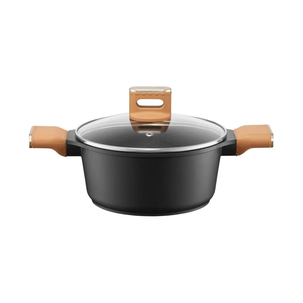 Garnek aluminiowy z pokrywą Camel