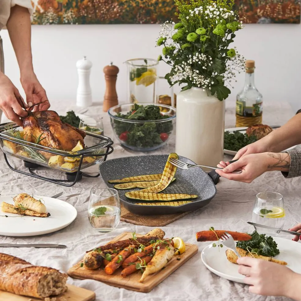 Naczynie żaroodporne z podgrzewaczem 3,9 l Saule