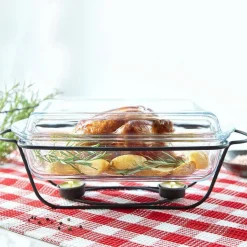 Naczynie żaroodporne z podgrzewaczem 3,9 l Saule