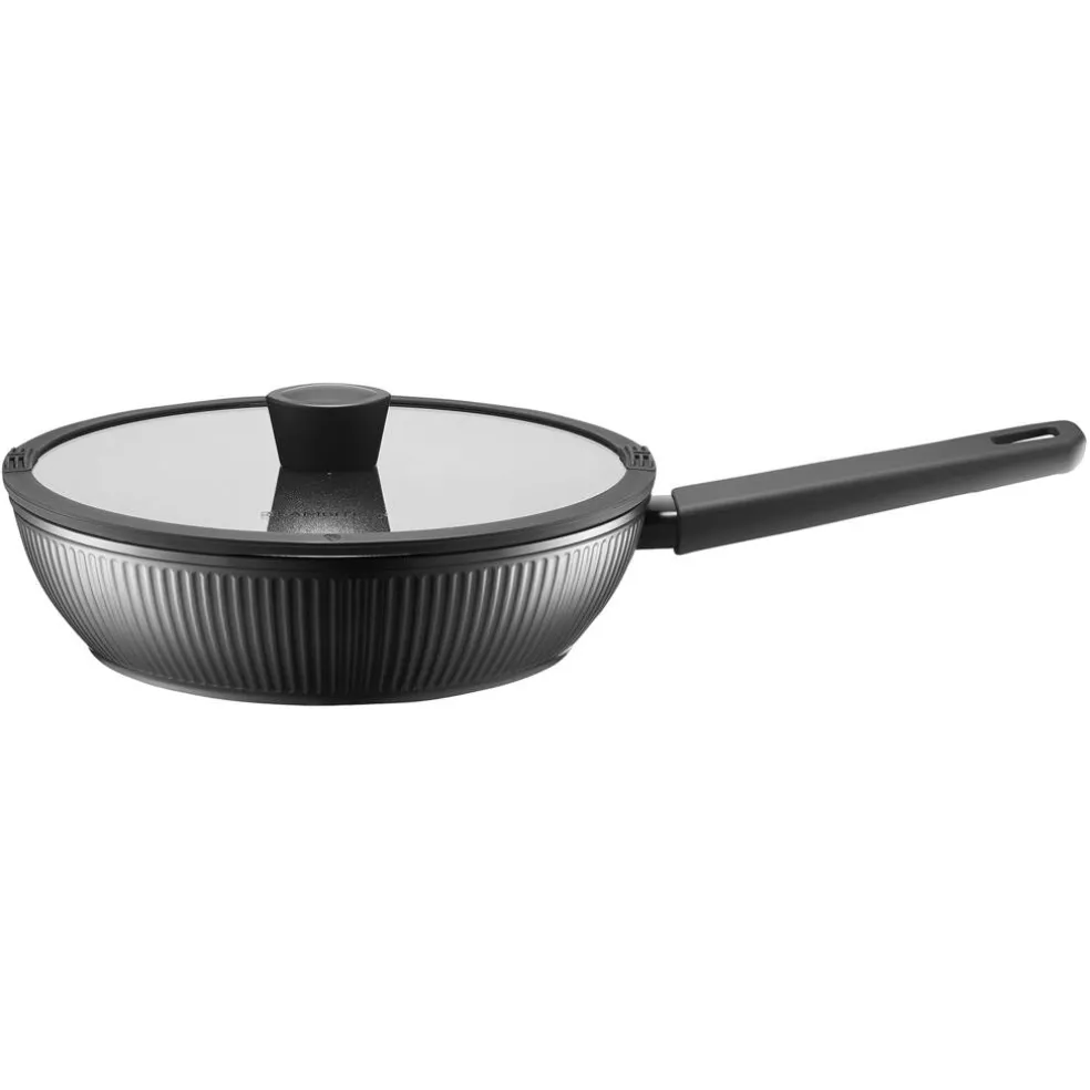 Patelnia głęboka z powłoką Qualum Basic 28 cm Linear