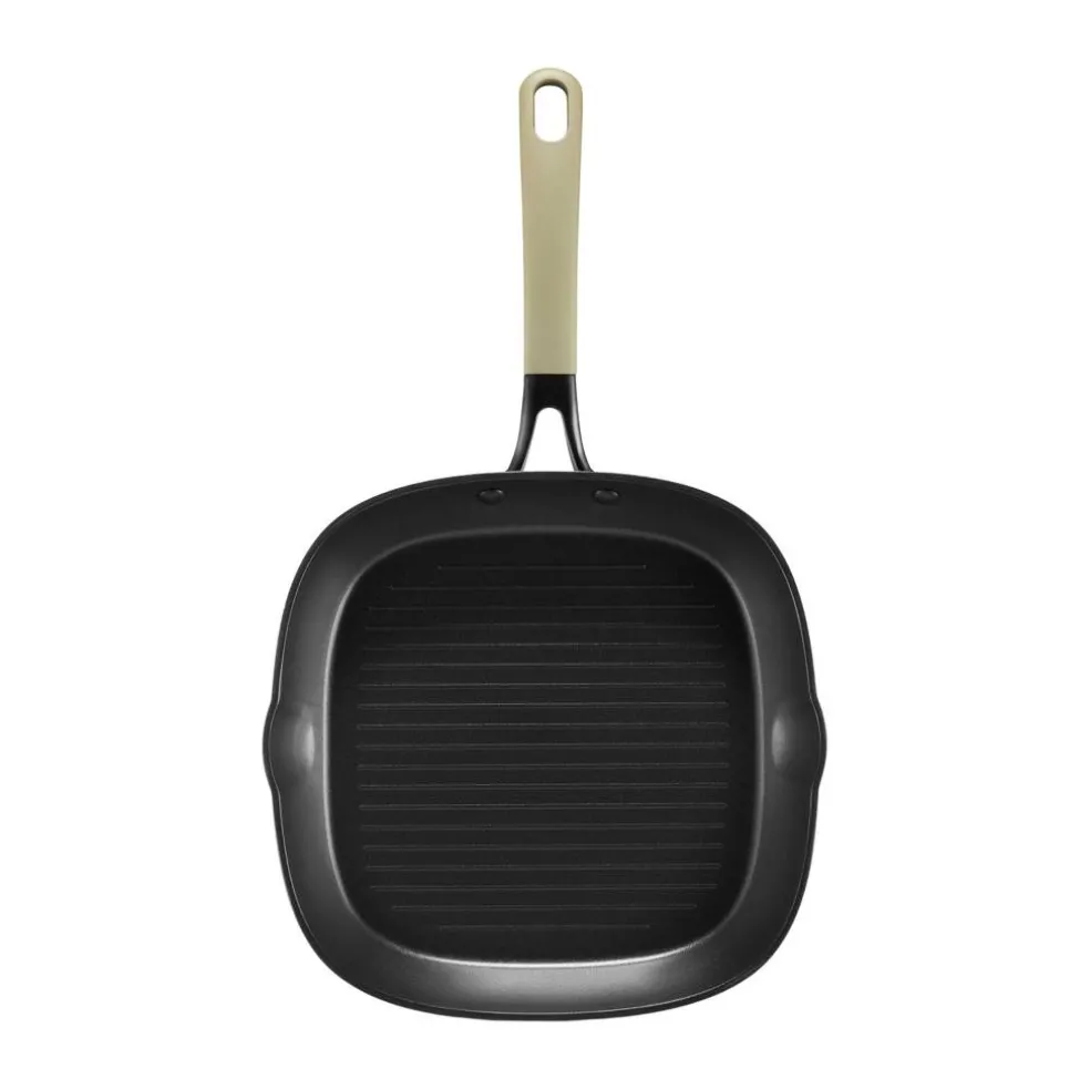 Patelnia grillowa z powłoką Qualum Basic 26x26 cm Mossa