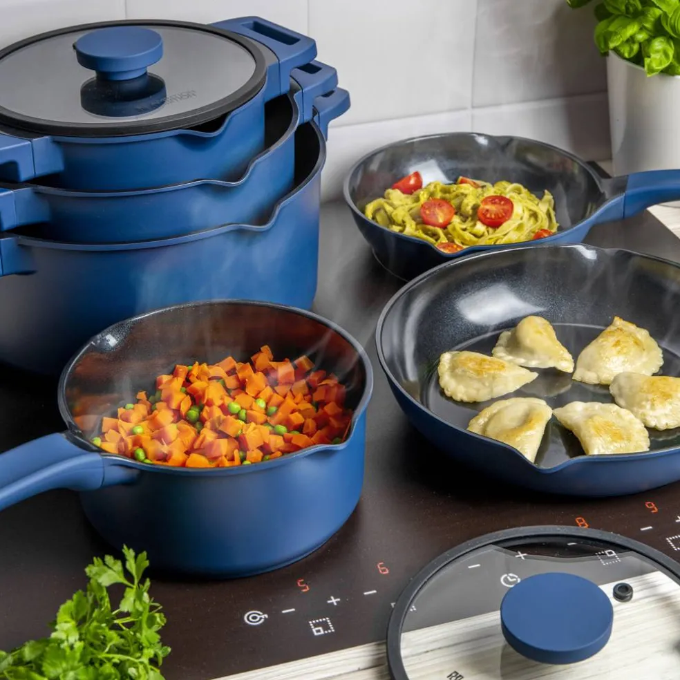 Patelnia z powłoką Qualum Ceramic Cobalt