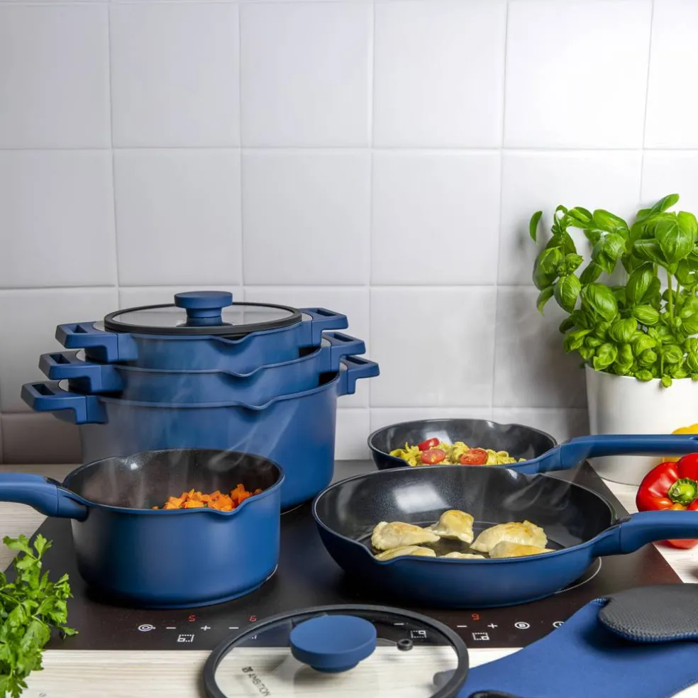 Patelnia z powłoką Qualum Ceramic Cobalt