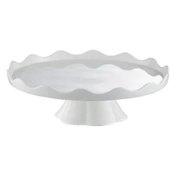 Patera na nóżce z rantem 30 cm Crema