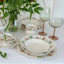 Serwis obiadowo-kawowy dla 6 osób 40-elementowy Rosalia