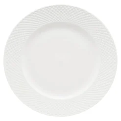 Talerz obiadowy 27 cm Grid biały