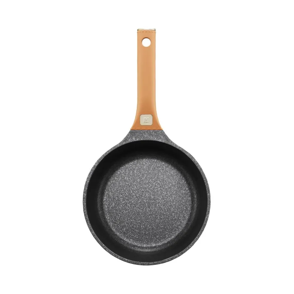 Zestaw patelni z powłoką Qualum Basic Stone Edition 3-elementowy Camel